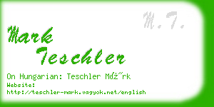 mark teschler business card